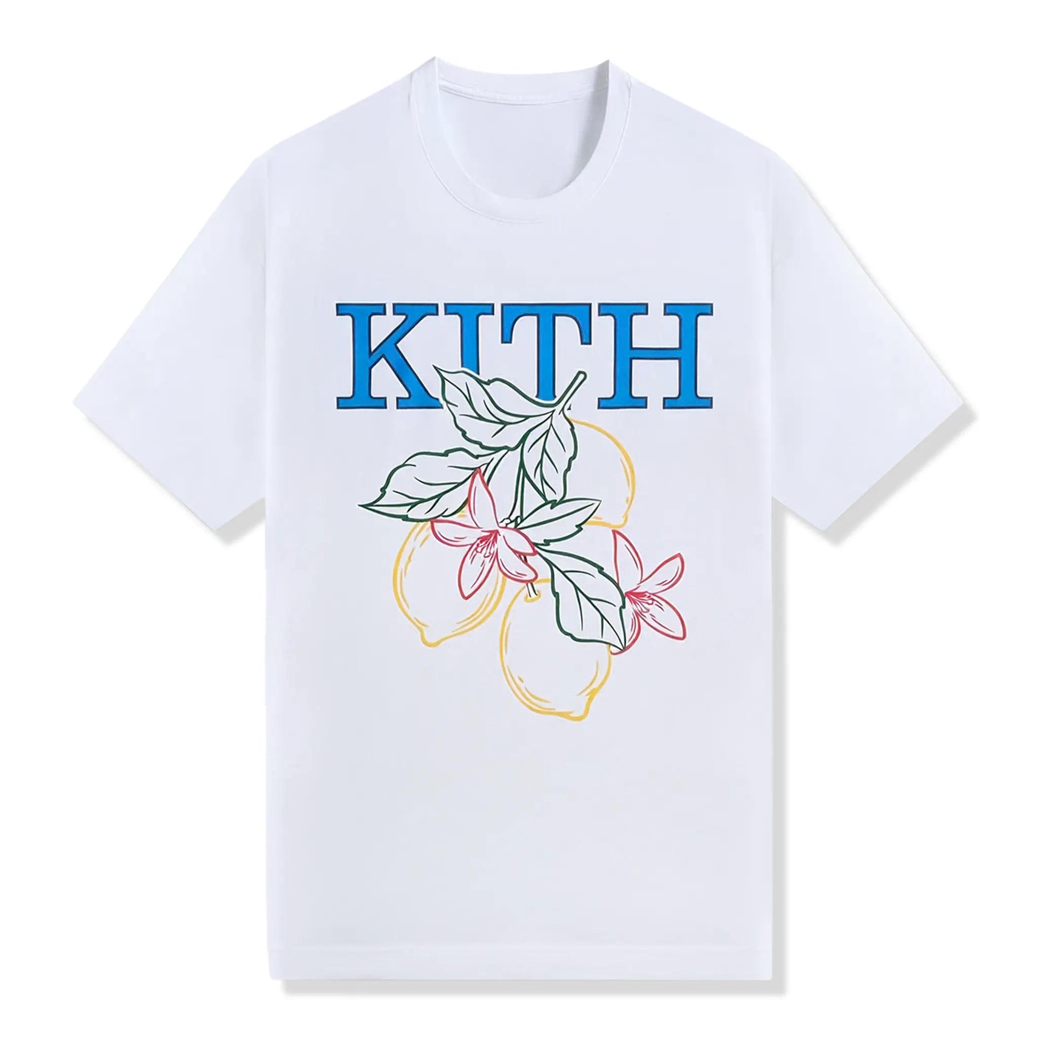 Front View of Kith Limoncello White T-Shirt KHM030133-101